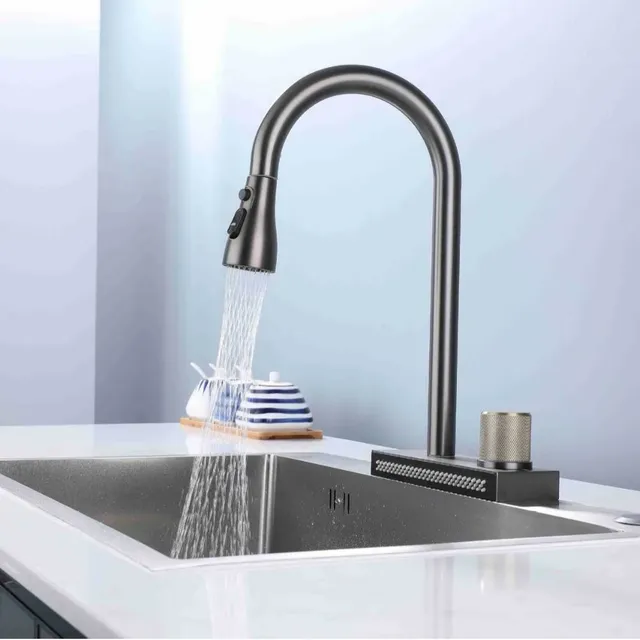 Robinet de cuisine cascade