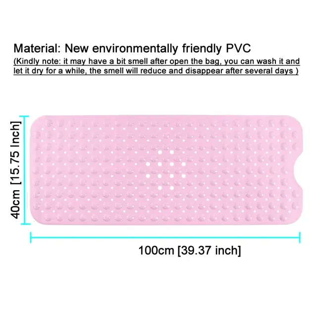 Tapis de baignoire antidérapant 40x100cm – vue 2