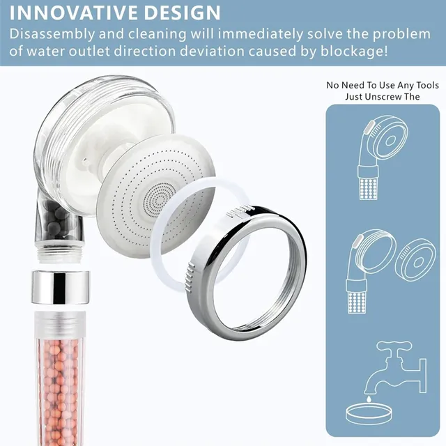 Pommeau de douche filtré ABS – vue 5