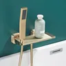 Ensemble de robinets de baignoire-douche en cascade or… – vue 2