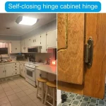 Hinges porte d&rsquo;armoire en métal vintage superposition des charnières fermeture auto