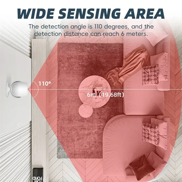 SUNRI-alarme infrarouge sonore et lumineuse intérieure… – vue 5
