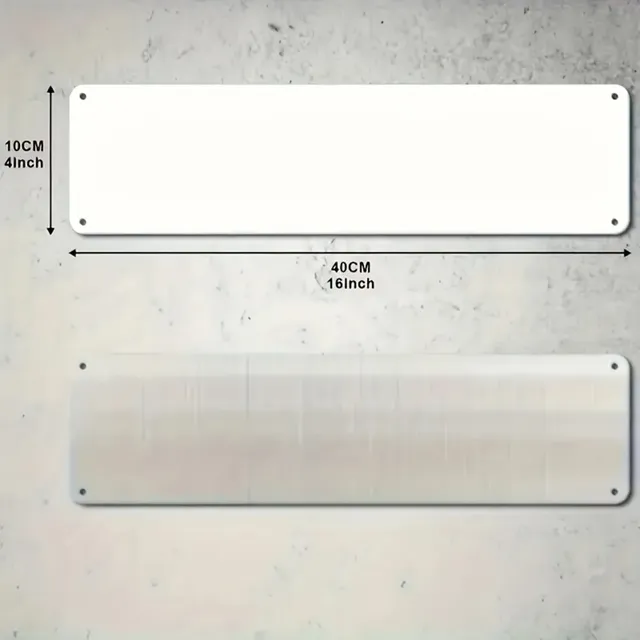 Panneau de sauna vintage en aluminium 4x16" (10x40cm) – vue 5