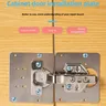 Kit de plaque de réparation de charnière d'armoire – vue 2