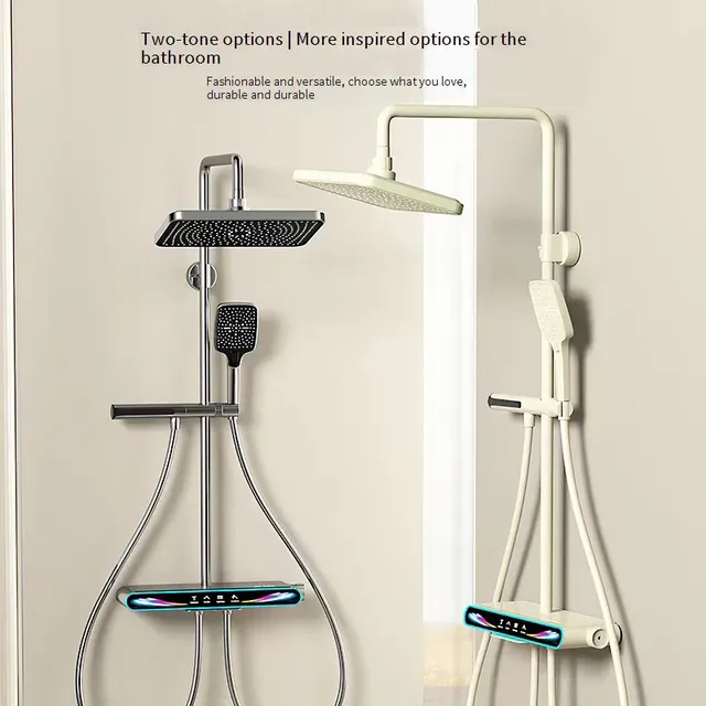 Ensemble de douche à affichage numérique intelligent – vue 3