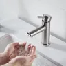 Robinet de salle de bains moderne à poignée…