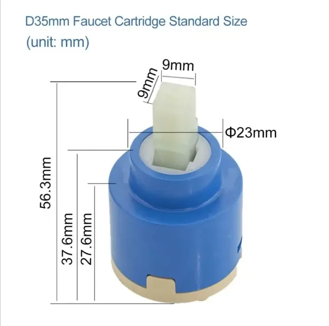 Cartouche céramique universelle mitigeur 35mm 40mm… – vue 3