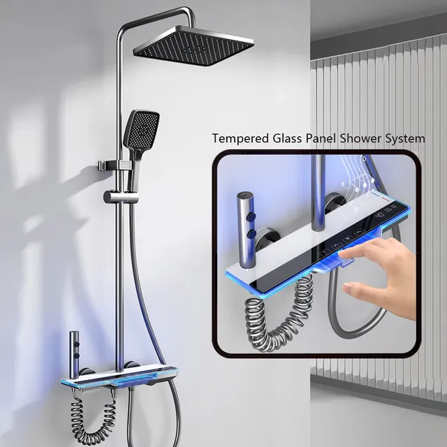 Ensemble complet de douche HOShower à lumière ambiante – vue 2