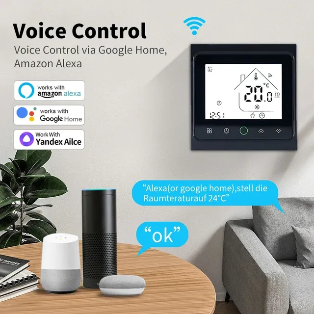 Thermostat WiFi intelligent AC230V 3A 16A APP/commande… – vue 3