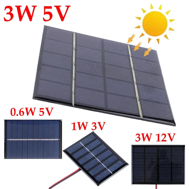 Micro panneau solaire portable en polysilicium