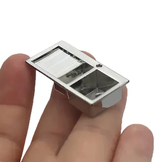 Évier de cuisine Miniature en alliage pour maison de poupée