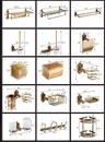 Accessoires de salle de bains sculptés en Bronze Antique – vue 6