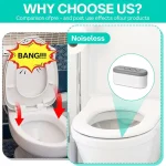 Pare-chocs de siège de toilette, 4 pièces/sac, pare-chocs de siège de Bidet avec fonction adhésive tampon fort pour fixation de Bidet, garde le siège de toilette