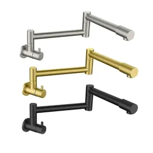 Robinet de cuisine pliable mural, robinet d’évier froid simple en acier inoxydable 304, bec rotatif à 360 degrés, robinet de cuisine dissimulé Robinet de cuisine pliable mural, robinet d’évier froid simple en acier inoxydable 304, bec rotatif à 360 degrés, robinet de cuisine dissimulé