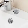 Anneau débordement lavabo chromé plastique antirayure… – vue 3