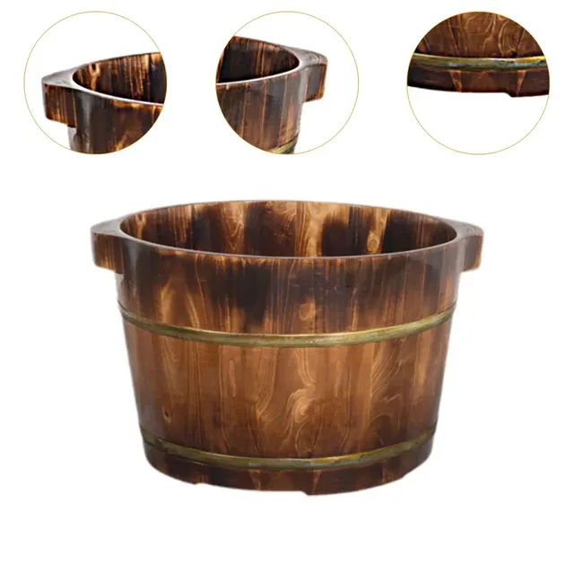Baignoire pieds bois massif épais robuste portable… – vue 5