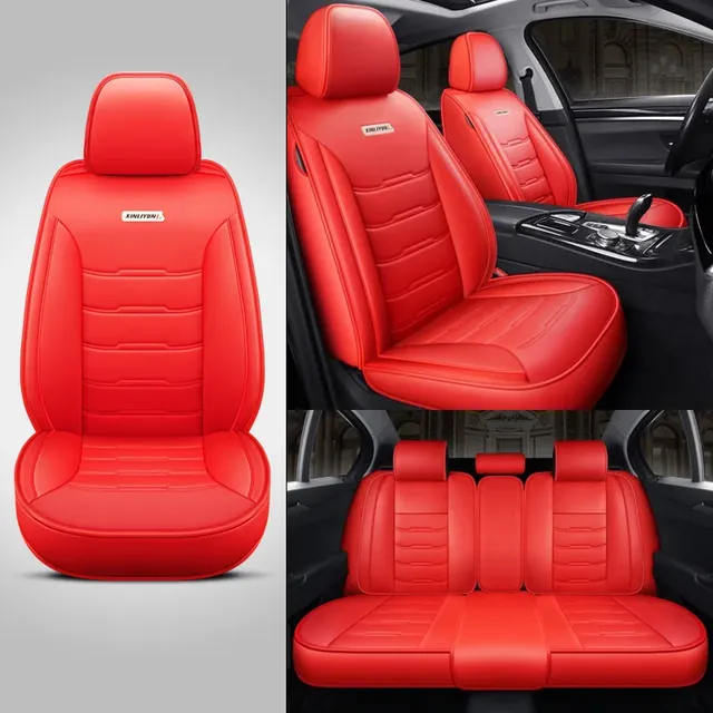 Housse de siège de voiture en cuir PU de luxe 5 places – vue 3