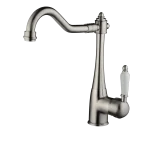 Robinet mitigeur d&rsquo;évier à poignée unique, pivotant à 360 degrés, 100% en laiton massif, nouveau Design breveté, robinet de cuisine