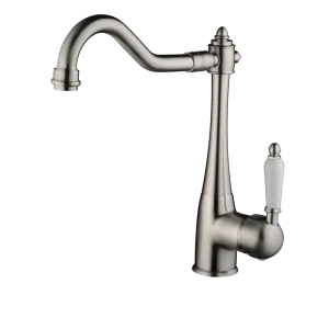 Robinet mitigeur d’évier à poignée unique, pivotant à 360 degrés, 100% en laiton massif, nouveau Design breveté, robinet de cuisine Robinet mitigeur d’évier à poignée unique, pivotant à 360 degrés, 100% en laiton massif, nouveau Design breveté, robinet de cuisine