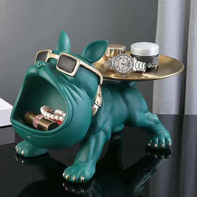 Statue de chien en résine