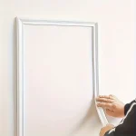 1 rouleau de bandes décoratives TPE auto-adhésives élégantes de 3.3 pouces, flexibles et pliables pour murs, sols et armoires, décoration de la maison