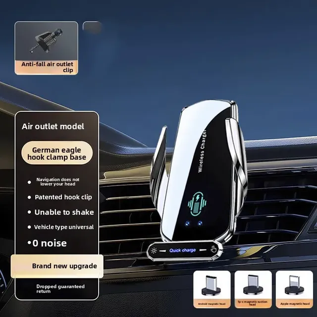 Chargeur sans fil voiture support smartphone induction… – vue 2
