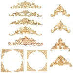 Appliques bois sculpté baroque rococo arabesques florales relief naturel clair personnalisables artisanales restauration mobilier cadres portes moulures ornements élégantes européennes