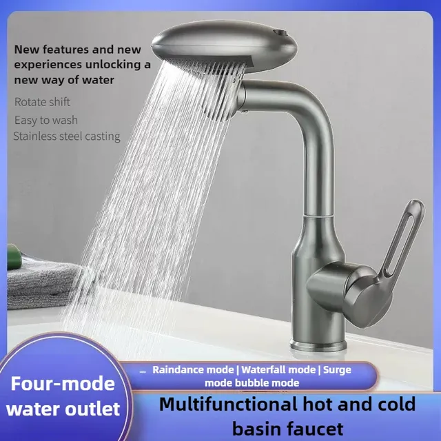 Robinet de lavabo cascade multifonctionnel – vue 2