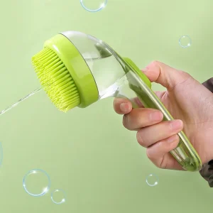 Poussez pour distribuer la brosse de douche bain et douche frottement du dos brosse de douche multifonctionnelle brosse de bain de Massage avec rangement de shampoing
