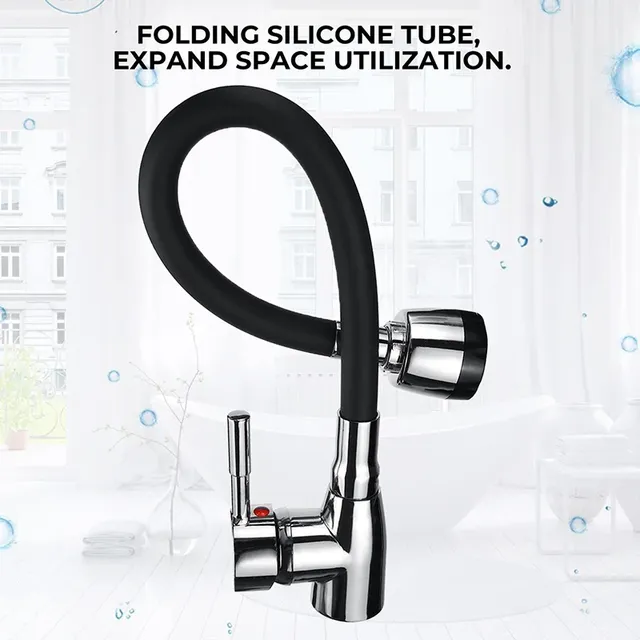 Robinet de lavabo de cuisine Flexible rotatif à 360 degrés – vue 3