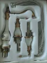 Robinet Lavabo Trois Trous Double Poignées Laiton Massif… – vue 7