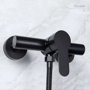 Robinet de douche de salle de bains en acier inoxydable 304, robinet de baignoire Triple mural, mitigeur d’eau chaude et froide avec G1/2 pouces Robinet de douche de salle de bains en acier inoxydable 304, robinet de baignoire Triple mural, mitigeur d’eau chaude et froide avec G1/2 pouces