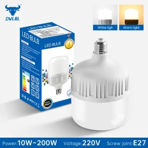 Ampoule LED AC 220V E27 lampe à LED 10W 20W 50W 100W 200W Lampada lumière LED projecteur lampe d&rsquo;éclairage jardin extérieur Garage Camp chambre