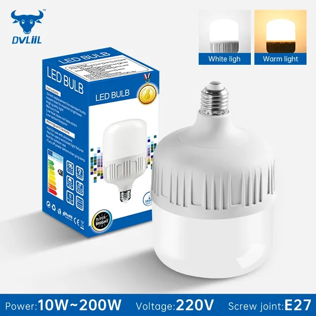 Ampoule LED AC 220V E27 lampe à LED 10W 20W 50W 100W…