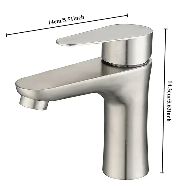 Mitigeur lavabo monocommande monotrou acier inoxydable… – vue 7