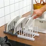 Support cuisine plastique blanc gris…