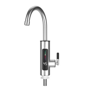 3000W 220V électrique cuisine chauffe-eau robinet instantané chaud en acier inoxydable robinet d&rsquo;eau chauffage froid robinet