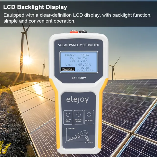 Multimètre de panneau photovoltaïque 1600W – vue 2