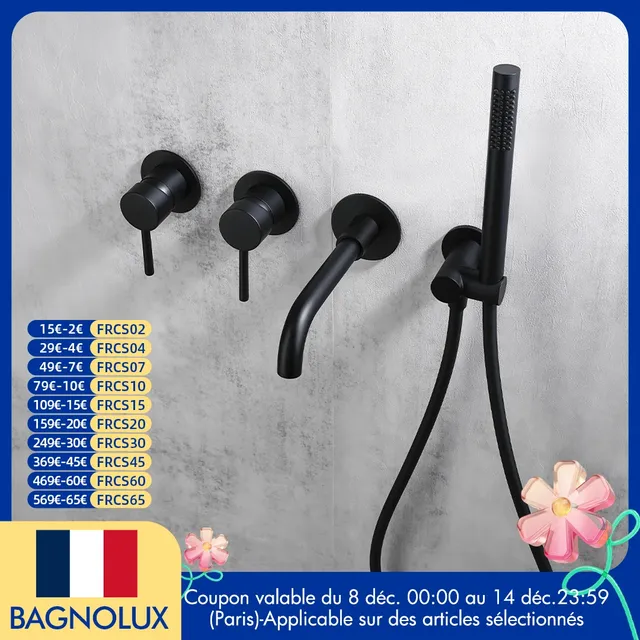 Mitigeur de douche ensemble de douche chaud et froid 2…