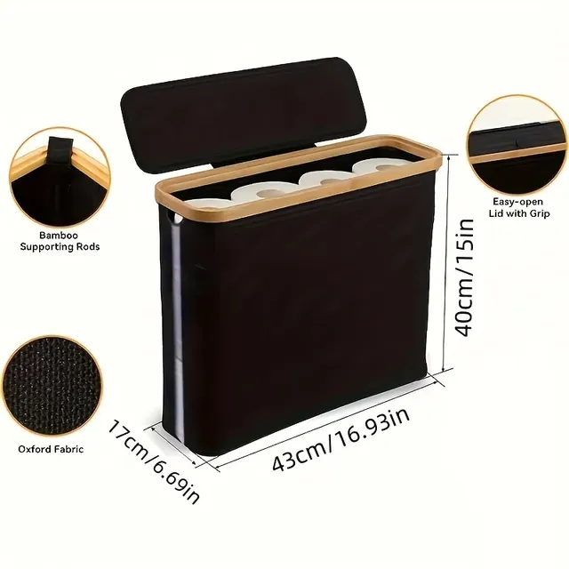 Porte papier toilette slim sol quatre rouleaux boîte… – vue 5