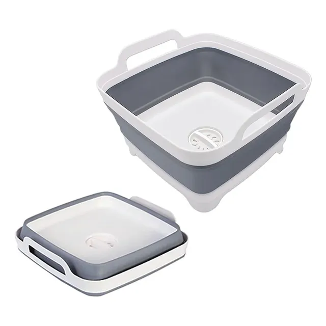Lavabo pliable portable 9 litres bouchon vidange… – vue 2