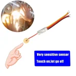 Joli Tactile à Capteur de Gradation LED, Panneau en Bois Pénétrable, Interrupteurs Électriques Personnalisés, 12V, 2,5 A, DIY