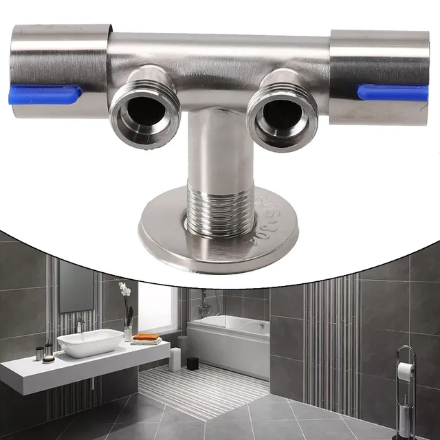 Robinet mural trois voies T acier inoxydable SUS304… – vue 6