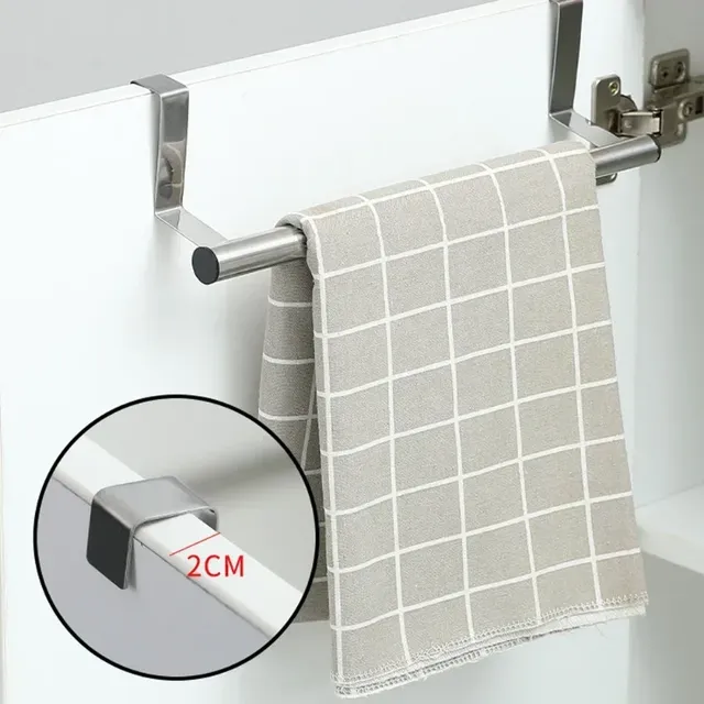 Support serviette suspendu acier inoxydable chromé barre… – vue 3