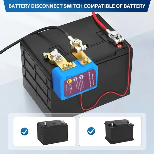 Interrupteur déconnexion batterie 12V 240A télécommande… – vue 5