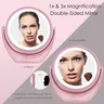 Miroir maquillage rond double face grossissant 5x 1x… – vue 2
