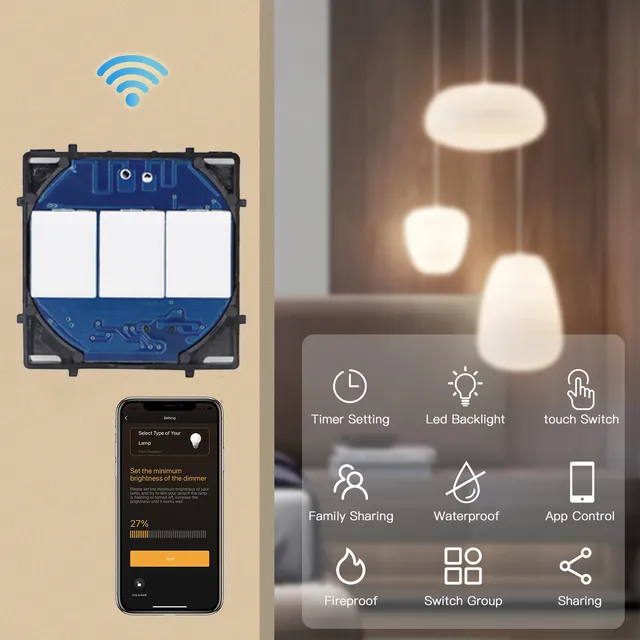 BSEED-Joli variateur intelligent WiFi – vue 3