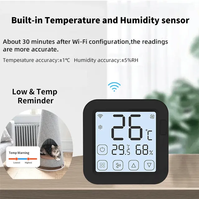 Thermostat de climatiseur intelligent Tuya – vue 4
