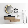 Miroir rond éclairé tactile étanche cadre…