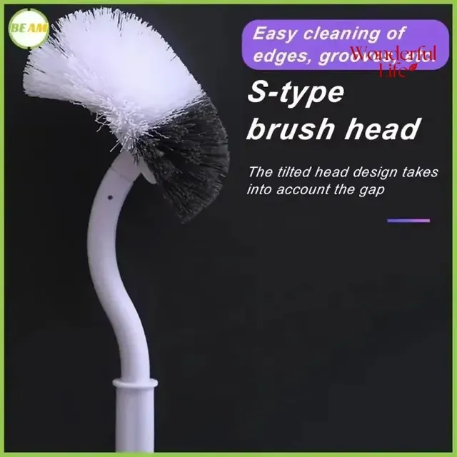 Brosse courbe de toilette murale de type S – vue 3